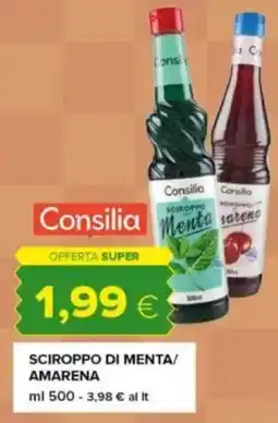 Tigre Sciroppo di menta/ amarena Consilia offerta
