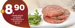 Extra Supermercati Hamburger di suino con provola e rucola offerta