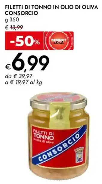 Filetti di tonno in olio di oliva CONSORCIO