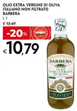 Bennet Olio extra vergine di oliva italiano non filtrato BARBERA offerta