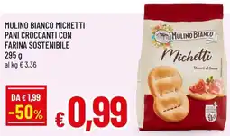 A&O Mulino bianco michetti pani croccanti con farina sostenibile offerta