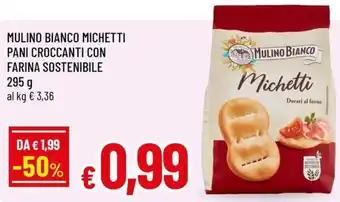 Mulino bianco michetti pani croccanti con farina sostenibile