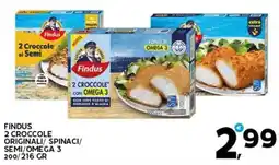 Extra Supermercati Findus 2 croccole originali/ spinaci/ semi/omega 3 offerta