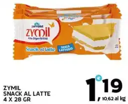 Extra Supermercati Zymil snack al latte offerta