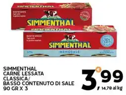 Extra Supermercati Simmenthal carne lessata classica/ basso contenuto di sale offerta