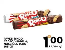 Extra Supermercati Pavesi ringo cacao/vaniglia/ nocciola tubo offerta
