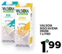 Extra Supermercati Valsoia riso/avena drink offerta