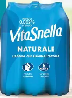 Extra Supermercati Vitasnella acqua minerale naturale offerta