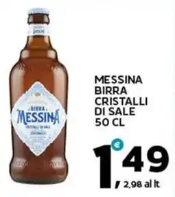 Extra Supermercati Messina birra cristalli di sale offerta