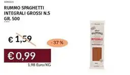Prezzemolo e Vitale Rummo spaghetti integrali grossi n.5 offerta
