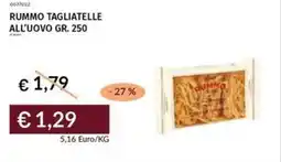 Prezzemolo e Vitale Rummo tagliatelle all'uovo offerta