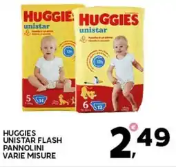 Extra Supermercati Huggies unistar flash pannolini offerta