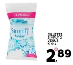 Extra Supermercati Gillette simply 2 venus offerta