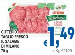 DEM Citterio taglio fresco il salame di milano offerta