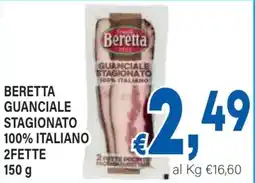 DEM Beretta guanciale stagionato 100% italiano 2fette offerta