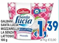 DEM Galbani santa lucia mozzarellanza la senza lattosio offerta