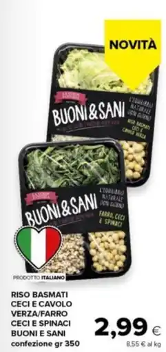 Tigre Amico Riso basmati ceci e cavolo verza/farro ceci e spinaci BUONI E SANI offerta