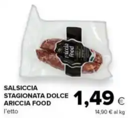 Tigre Amico Salsiccia stagionata dolce ARICCIA FOOD offerta