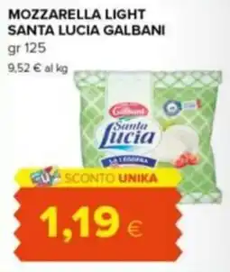 Tigre Amico Mozzarella light santa lucia GALBANI offerta