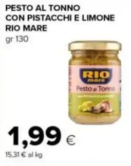 Tigre Amico Pesto al tonno con pistacchi e limone RIO MARE offerta