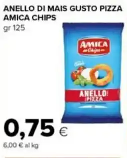 Tigre Amico Anello di mais gusto pizza AMICA CHIPS offerta