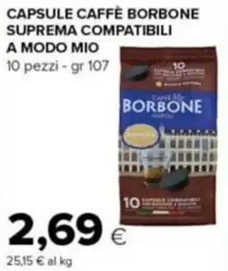 Tigre Amico Capsule caffè borbone suprema compatibili a modo mio offerta