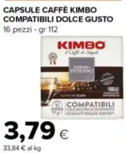 Tigre Amico Capsule caffè kimbo compatibili dolce gusto offerta