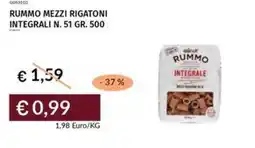 Prezzemolo e Vitale Rummo mezzi rigatoni integrali n. 51 offerta