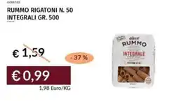 Prezzemolo e Vitale Rummo rigatoni n. 50 integrali offerta