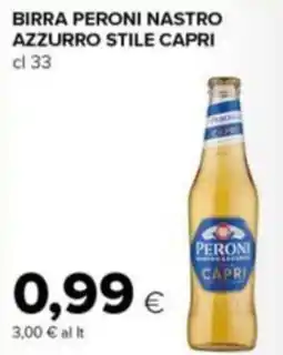 Tigre Amico Birra peroni nastro azzurro stile capri offerta