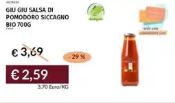 Prezzemolo e Vitale Giu giu salsa di pomodoro siccagno bio offerta