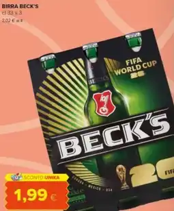 Tigre Amico Birra beck's offerta