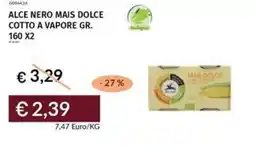 Prezzemolo e Vitale Alce nero mais dolce cotto a vapore offerta
