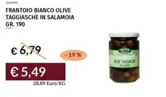 Prezzemolo e Vitale Frantoio bianco olive taggiasche in salamoia offerta