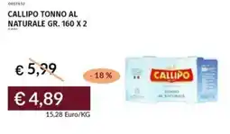 Prezzemolo e Vitale Callipo tonno al naturale offerta