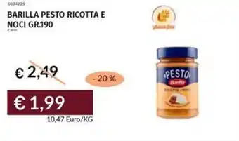 Prezzemolo e Vitale Barilla pesto ricotta e noci offerta