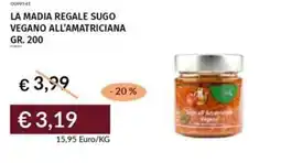 Prezzemolo e Vitale La madia regale sugo vegano all'amatriciana offerta