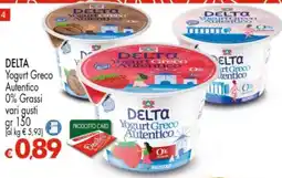 Despar DELTA Yogurt Greco Autentico 0% Grassi offerta
