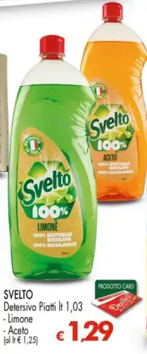 Despar SVELTO Detersivo Piatti, Limone, Aceto offerta