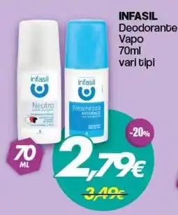 Franzy's INFASIL Deodorante Vapo offerta