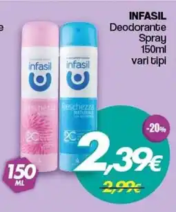 Franzy's INFASIL Deodorante Spray offerta