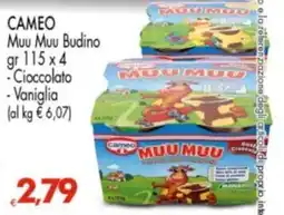 Despar CAMEO Muu Muu Budino Cioccolato, Vaniglia offerta
