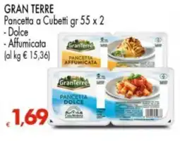 Despar GRAN TERRE Pancetta a Cubetti, Dolce, Affumicata offerta