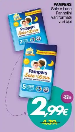 Franzy's PAMPERS Sole e Luna Pannolini offerta