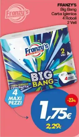 Franzy's FRANZY'S Big Bang Carta Igienica 4 Roboli offerta