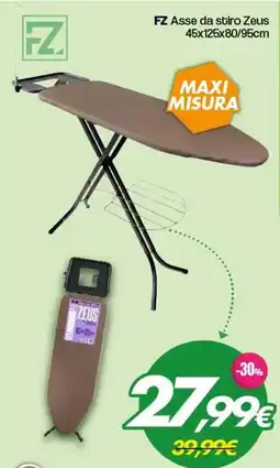 Franzy's FZ Asse da stiro Zeus 45x125x80/95cm offerta