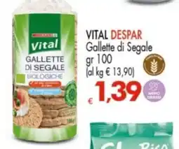 Despar VITAL DESPAR Gallette di Segale offerta