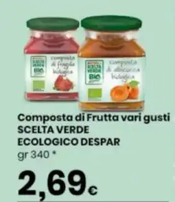 Despar Composta di frutta scelta verde ecologico DESPAR offerta