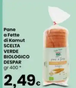 Despar Pane a fette di kamut verde biologico DESPAR offerta
