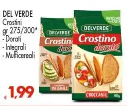 Despar DELVERDE Crostini, Dorati, Integrali, Multicereali offerta
